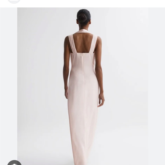 Lovely Dressy Collection off shoulder split skirt pink Sleeveless Gown NWT - Picture 3 of 10